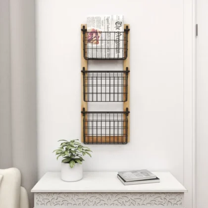 Harvin Wall Organizer with Wall Baskets