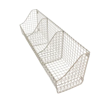Metal Wall Organizer with Wall Baskets